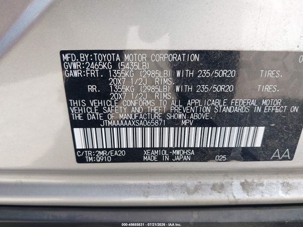2025 TOYOTA BZ4X LIMITED