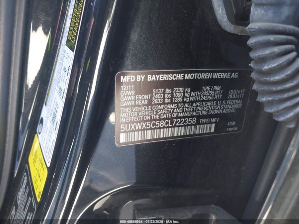 2012 BMW X3 XDRIVE28I