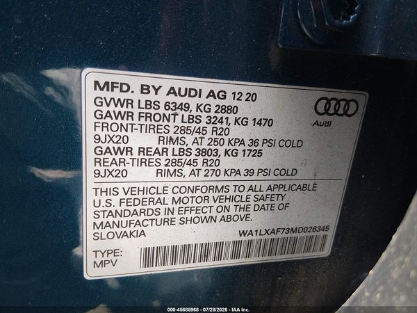 2021 AUDI Q7