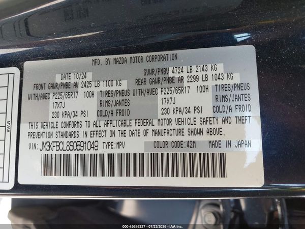 2025 MAZDA CX-5 2.5 S PREFERRED