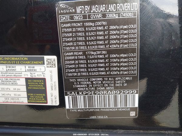 2024 LAND ROVER RANGE ROVER P530 SE