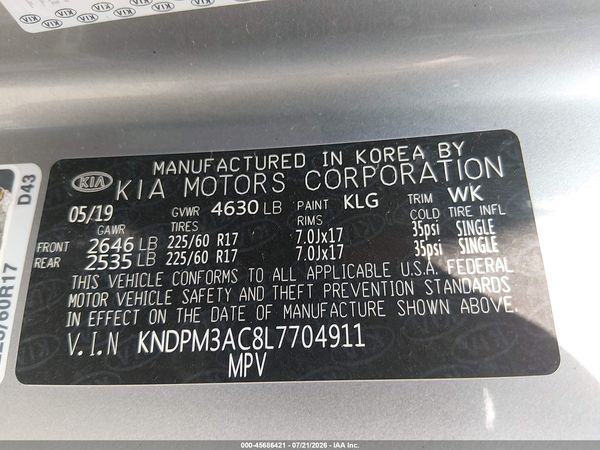 2020 KIA SPORTAGE LX