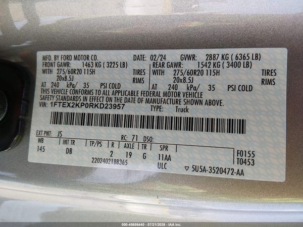2024 FORD F-150 STX