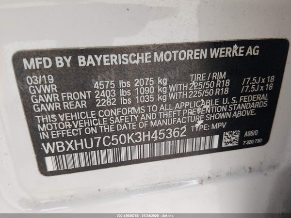 2019 BMW X1 SDRIVE28I