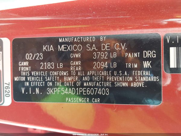 2023 KIA FORTE GT-LINE
