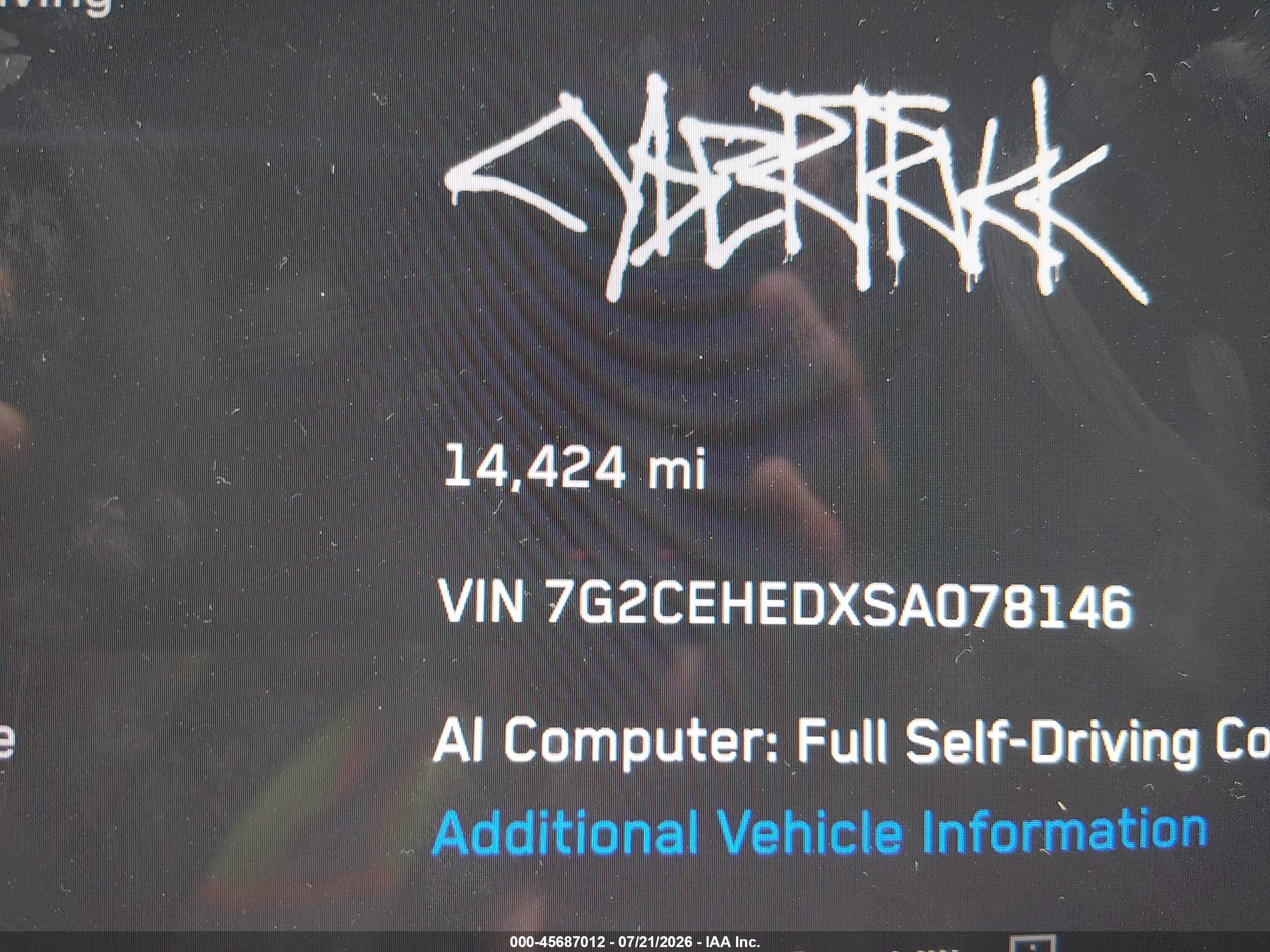 2025 TESLA CYBERTRUCK ALL-WHEEL DRIVE