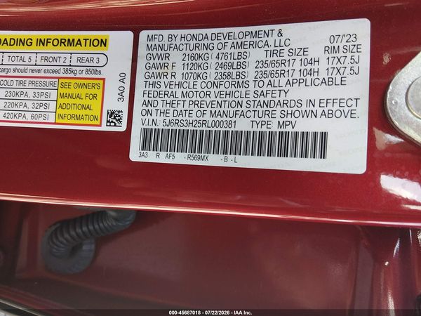 2024 HONDA CR-V LX 2WD