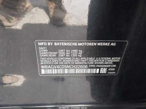 2022 BMW 840 GRAN COUPE I XDRIVE
