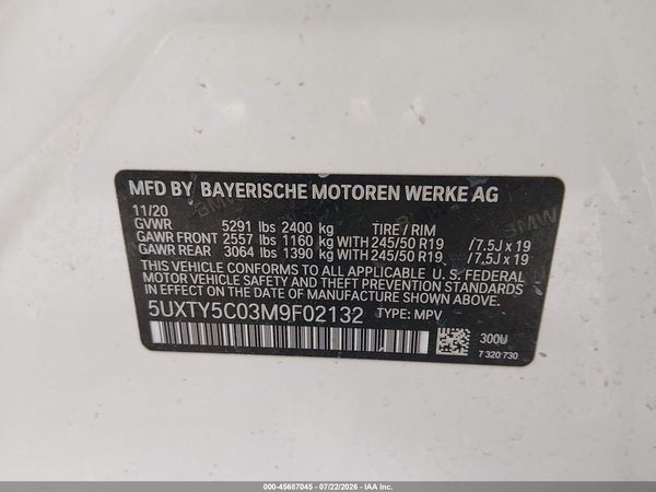 2021 BMW X3 XDRIVE30I