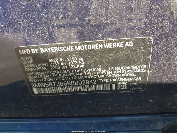 2019 BMW 330I XDRIVE