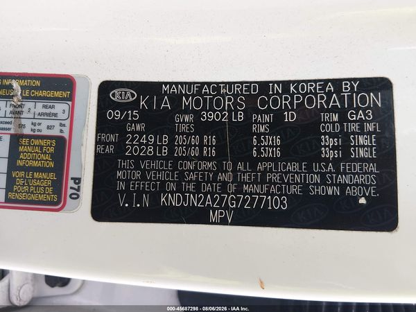 2016 KIA SOUL Plus