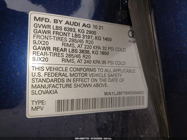 2022 AUDI Q7