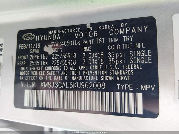 2019 HYUNDAI TUCSON ULTIMATE