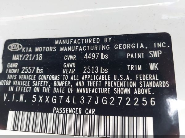 2018 KIA OPTIMA LX