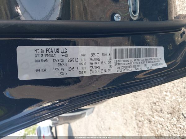 2019 JEEP CHEROKEE LIMITED 4X4