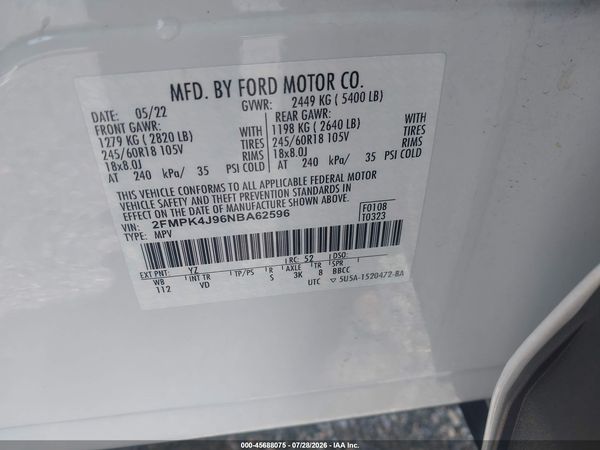 2022 FORD EDGE SEL