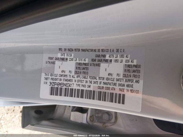 2025 MAZDA MAZDA3 2.5 S SELECT SPORT