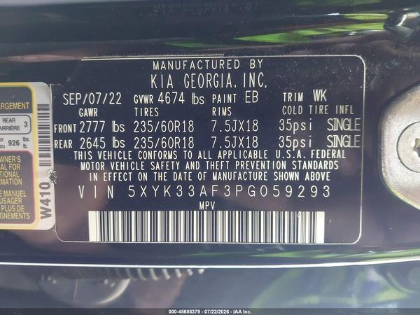 2023 KIA SPORTAGE EX