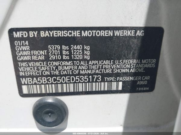 2014 BMW 535I XDRIVE