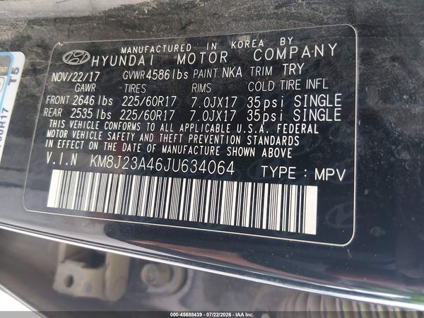2018 HYUNDAI TUCSON SE