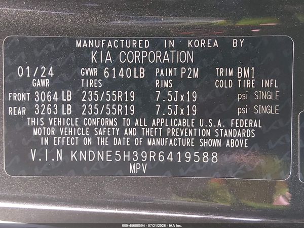2024 KIA CARNIVAL MPV SX PRESTIGE