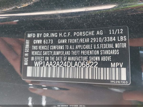 2013 PORSCHE CAYENNE