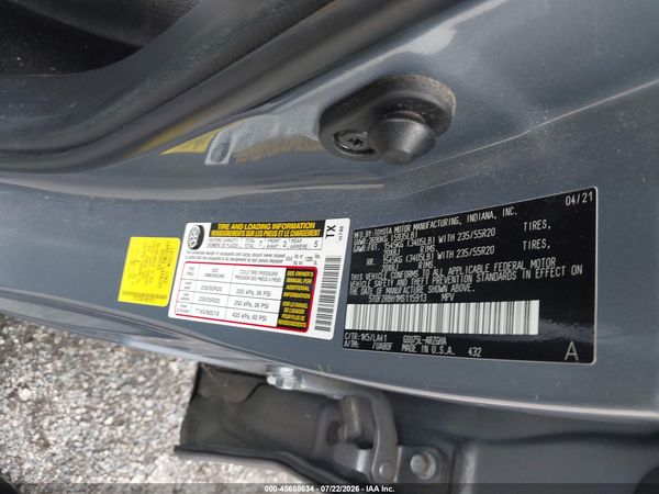 2021 TOYOTA HIGHLANDER PLATINUM