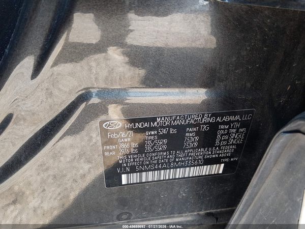 2021 HYUNDAI SANTA FE LIMITED