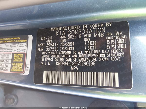 2025 KIA SORENTO HYBRID EX