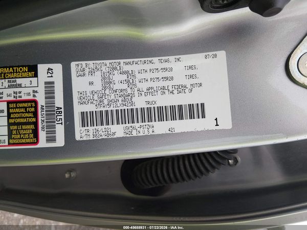 2020 TOYOTA TUNDRA 1794 EDITION
