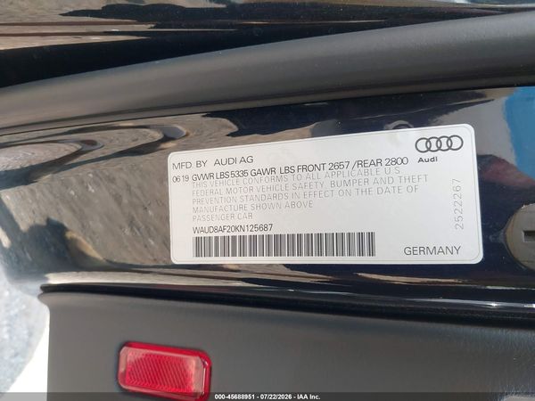 2019 AUDI A6 45 PREMIUM
