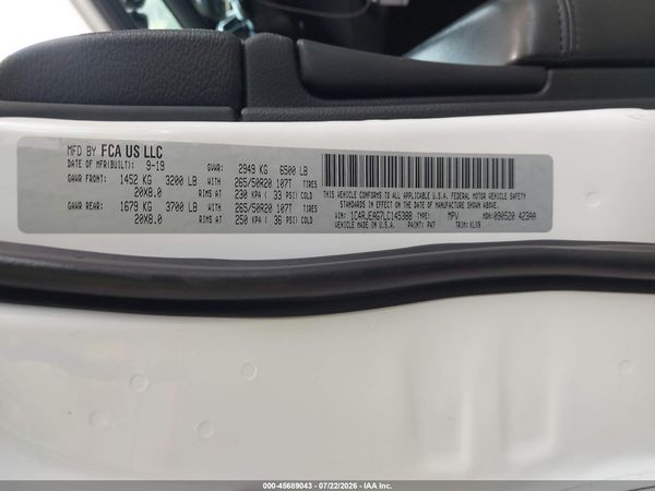 2020 JEEP GRAND CHEROKEE ALTITUDE 4X2