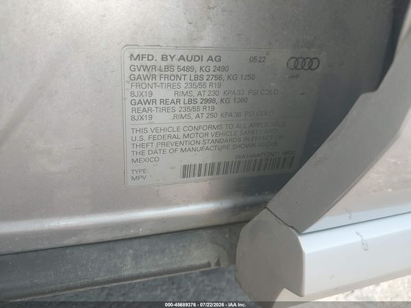 2022 AUDI Q5 SPORTBACK