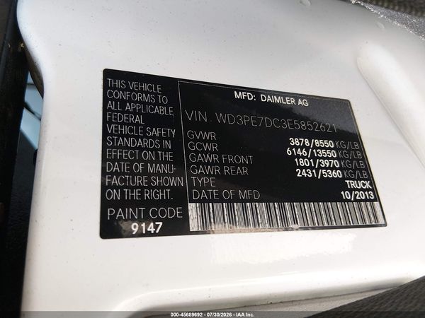 2014 MERCEDES-BENZ SPRINTER 2500 NORMAL ROOF