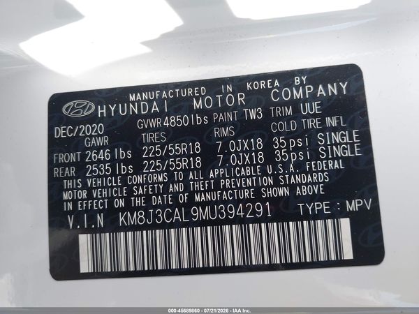 2021 HYUNDAI TUCSON ULTIMATE