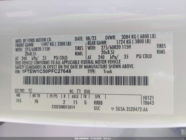 2023 FORD F-150 XLT
