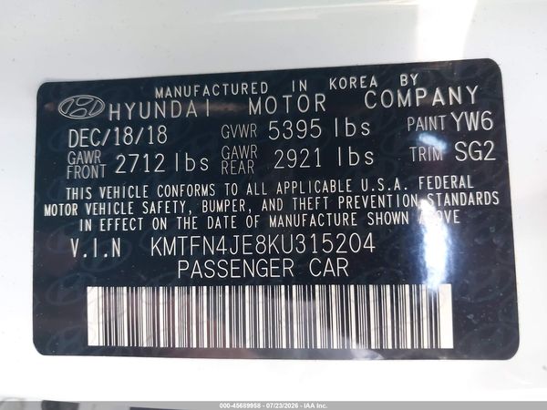 2019 GENESIS G80 3.8