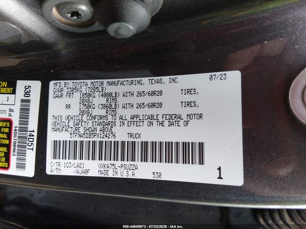 2023 TOYOTA TUNDRA PLATINUM