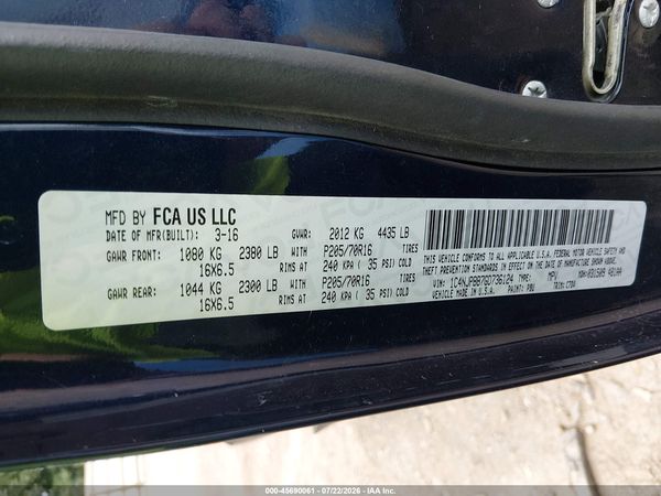2016 JEEP PATRIOT SPORT