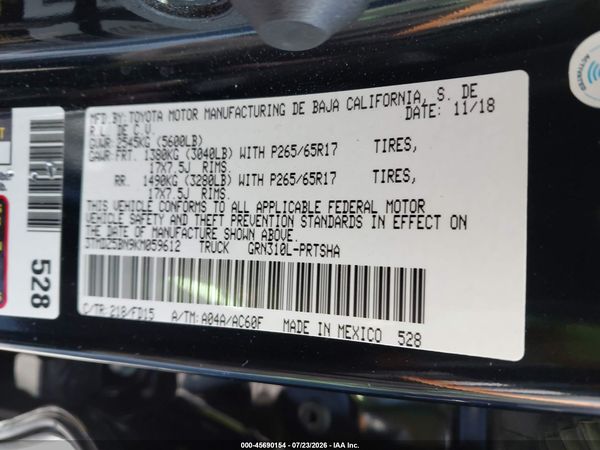 2019 TOYOTA TACOMA TRD SPORT