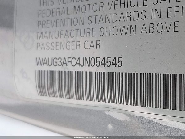 2018 AUDI A6 3.0T PREMIUM PLUS