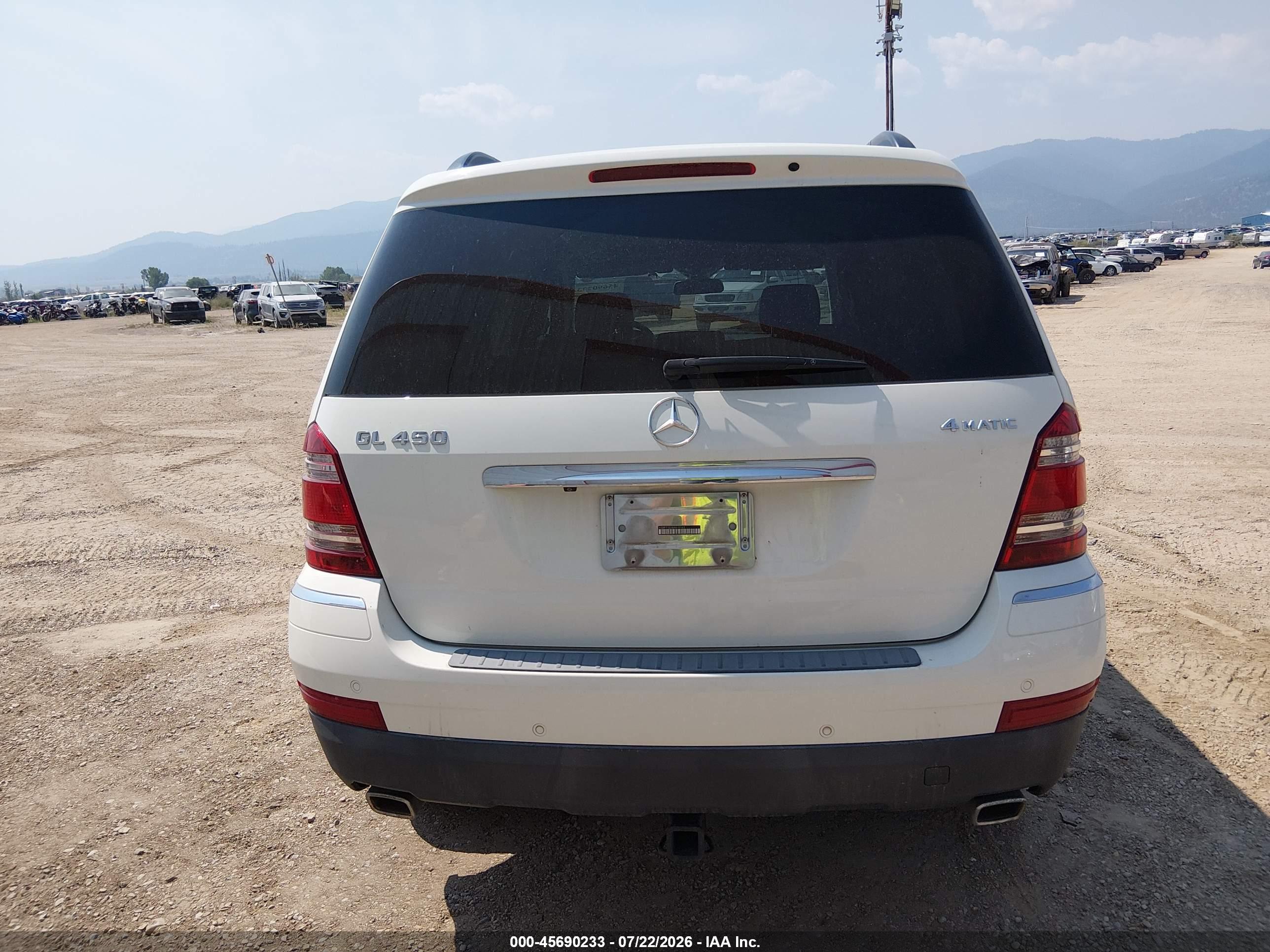 2008 MERCEDES-BENZ GL-CLASS GL450 4 MATIC