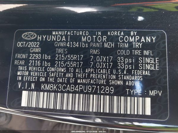 2023 HYUNDAI KONA SEL