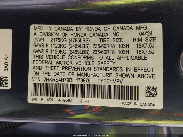 2024 HONDA CR-V EX-L AWD