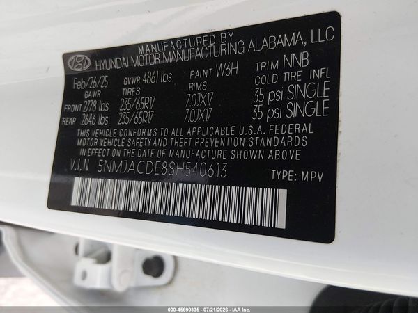 2025 HYUNDAI TUCSON SE