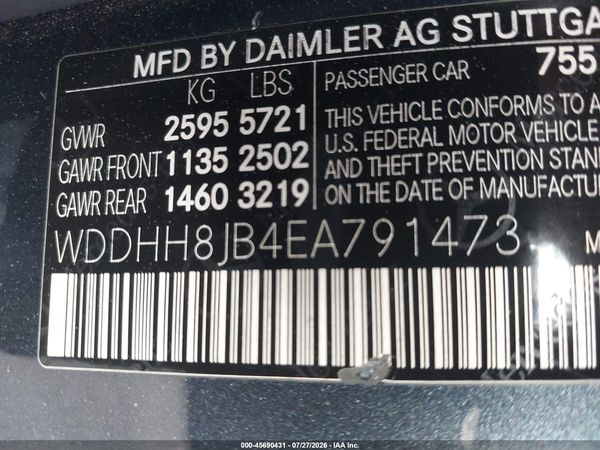 2014 MERCEDES-BENZ E 350 4MATIC