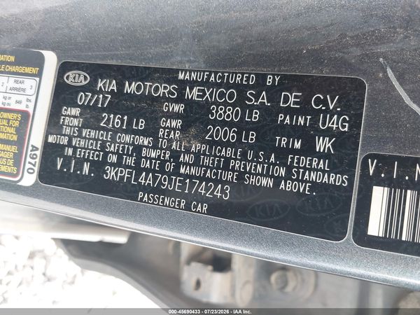 2018 KIA FORTE S