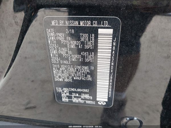 2018 INFINITI QX80