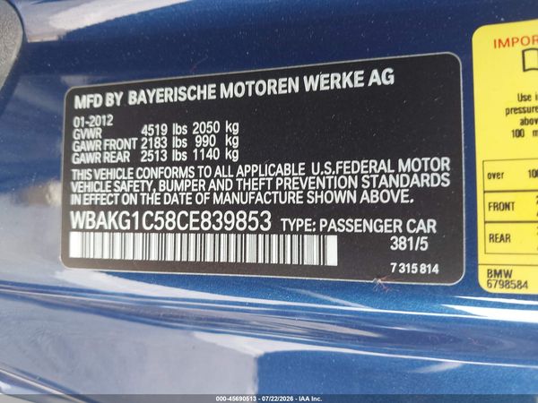 2012 BMW 335IS HP