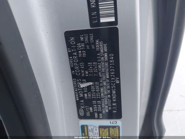 2018 KIA SEDONA EX